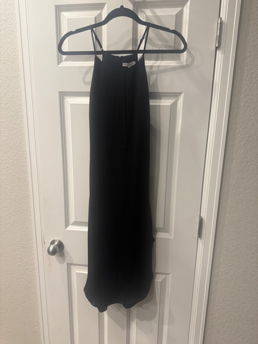 Naked Zebra Black Midi Dress – NWT Tie Back Slip Dress Size S